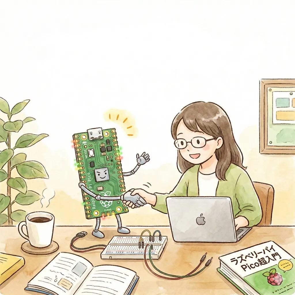 Raspberry Pi Pico Illustration